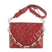 Pre-owned Leather louis-vuitton-bags Louis Vuitton Vintage , Red , Dam...