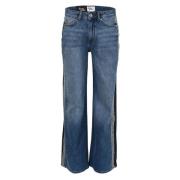 Retro-chique wijde pijp jeans DNM Pure , Blue , Dames