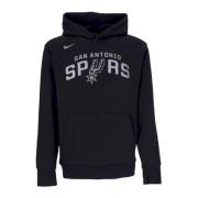 NBA Essential Fleece Hoodie Zwart Nike , Black , Heren