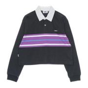 Gestreept poloshirt met lange mouwen marine Obey , Multicolor , Dames