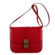 Pre-owned Leather celine-bags Celine Vintage , Red , Dames