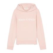 Logo capuchontrui relaxed Marc O'Polo , Pink , Dames