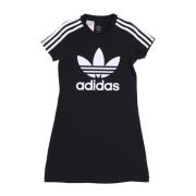 Zwart/Wit Kort Jurkje Adidas , Black , Dames