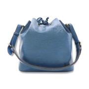 Pre-owned Leather shoulder-bags Louis Vuitton Vintage , Blue , Dames