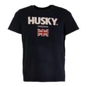 John Heren T-shirt Husky Original , Black , Heren