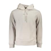 Grijze Hoodie Geborduurde Print Calvin Klein , Gray , Heren