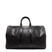 Pre-owned Leather louis-vuitton-bags Louis Vuitton Vintage , Black , D...