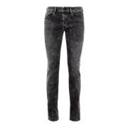 Slim Fit Heren Jeans Diesel , Black , Heren