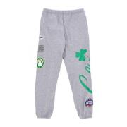 Boston Celtics Fleece Trainingsbroek Mitchell & Ness , Gray , Heren