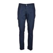 Katoen Elastaan Broek Dondup , Blue , Heren