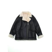 Shearling jas Just Things we Like , Black , Dames