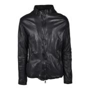 Leren jas Giorgio Brato , Black , Heren