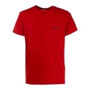 Stijlvolle Heren T-shirt Bikkembergs , Red , Heren