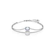 Stilla Armband, Blauw Rhodium Plated Swarovski , Gray , Dames