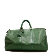 Pre-owned Leather louis-vuitton-bags Louis Vuitton Vintage , Green , D...