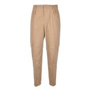 Katoen Elastaan Broek Dondup , Beige , Heren