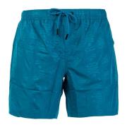 Gedurfde bedrukte zwemshorts Bikkembergs , Blue , Heren