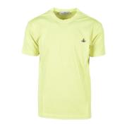 Stijlvolle katoenen T-shirt Vivienne Westwood , Yellow , Heren