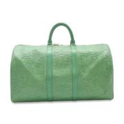 Pre-owned Leather louis-vuitton-bags Louis Vuitton Vintage , Green , D...