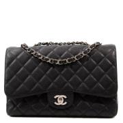 Pre-owned Fabric shoulder-bags Chanel Vintage , Black , Dames