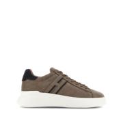 Duifgrijs Suède Platte Schoenen Hogan , Gray , Heren