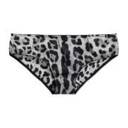 Zijden slip met dierenprint Dolce & Gabbana , Gray , Dames