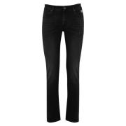 Zwarte Denim Slim Fit Broek Roy Roger's , Black , Heren