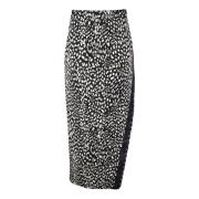 Elegant Viscose Blend Gonna Rok Roberto Cavalli , Gray , Dames