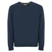 Blauwe Katoenen Sweatshirt Lange Mouw Roy Roger's , Blue , Heren