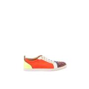 Pre-owned Suede sneakers Christian Louboutin Pre-owned , Red , Heren