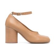 Elegant Beige Mid Heel Pumps Maison Margiela , Beige , Dames