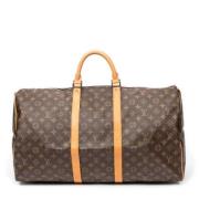 Pre-owned Canvas travel-bags Louis Vuitton Vintage , Brown , Dames