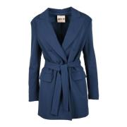 Elegante Jas met Polyester en Elastaan Aniye By , Blue , Dames