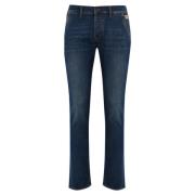 Slim Fit Denim Broek Roy Roger's , Blue , Heren