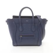 Pre-owned Leather celine-bags Celine Vintage , Blue , Dames