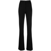 Zwarte Flared Broek Hoge Taille Pinko , Black , Dames