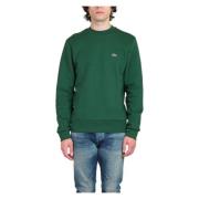 Klassieke Croc Embro Sweatshirt Lacoste , Green , Heren