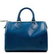 Pre-owned Fabric louis-vuitton-bags Louis Vuitton Vintage , Blue , Dam...