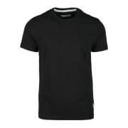 Katoen Elastaan T-shirt Bikkembergs , Black , Heren