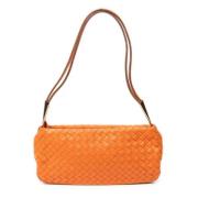 Pre-owned Leather shoulder-bags Bottega Veneta Vintage , Orange , Dame...