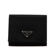 Pre-owned Leather wallets Prada Vintage , Black , Dames