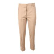 Wolmix Stretchbroek Dondup , Brown , Dames