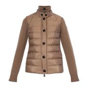 Vest met dons inzetstuk Moncler , Brown , Dames