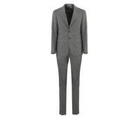 Grijze Wollen Pak Jas en Broek Corneliani , Gray , Heren