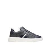 Leren Logo Sneakers Bally , Blue , Heren