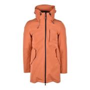 Stijlvolle Nylon Polyester Jas Aquascutum , Orange , Heren