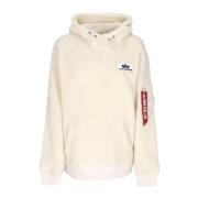 Sherpa Teddy Hoodie Off White Alpha Industries , Beige , Heren