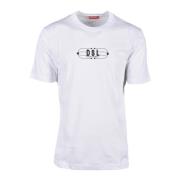 Katoenen T-shirt Diesel , White , Heren