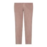 Garment Dyed Corduroy slim Chinos Boglioli , Pink , Heren