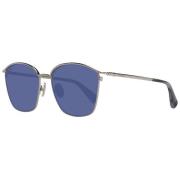 Zilveren Dames Zonnebril Vierkant Blauw Max Mara , Gray , Dames